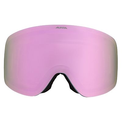 Превью Горнолыжная маска для переменной облачности Маска горнолыжная ALPINA Penken Q-Lite Smoke Blue Matt/Rose (A7299881)